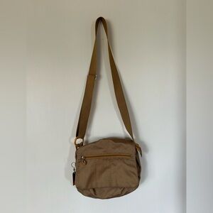 Tan Mandarina Duck Crossover Bag